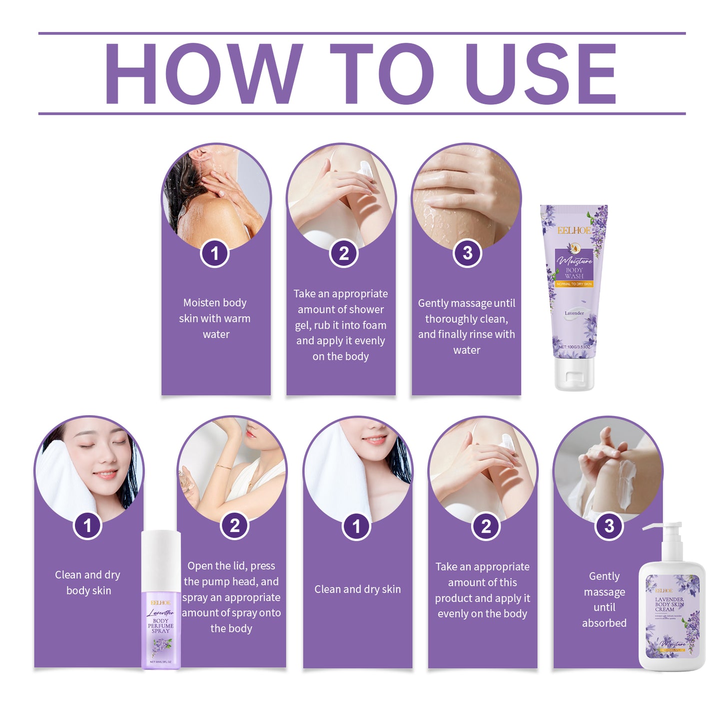 Lavender Body Soothing Fragrance Gift Box: (Only for USA)