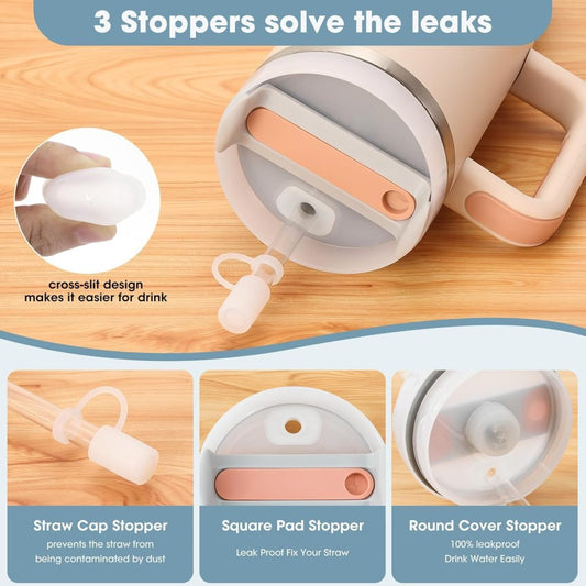 1200ml Tumbler with Lid and Straw Home Improvement