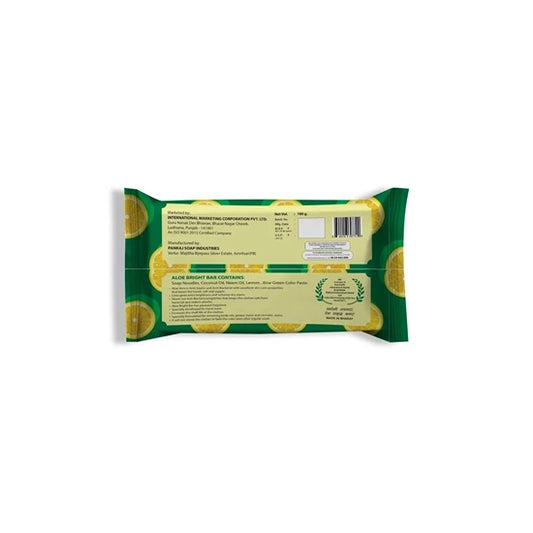 Aloe Bright Bar (100 Gm) for Handwashing : Pack of 4