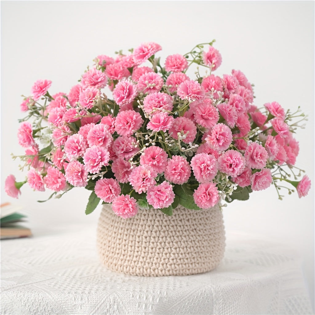 Artificial Flowers, 1pc, 20 Heads Artificial Flowers, Fake Hydrangeas, Wedding Flowers For Home Hotel Decorations Valentine's Day Gifts Birthday Gifts, Teacher Appreciation Gifts, Graduation For Teacher.