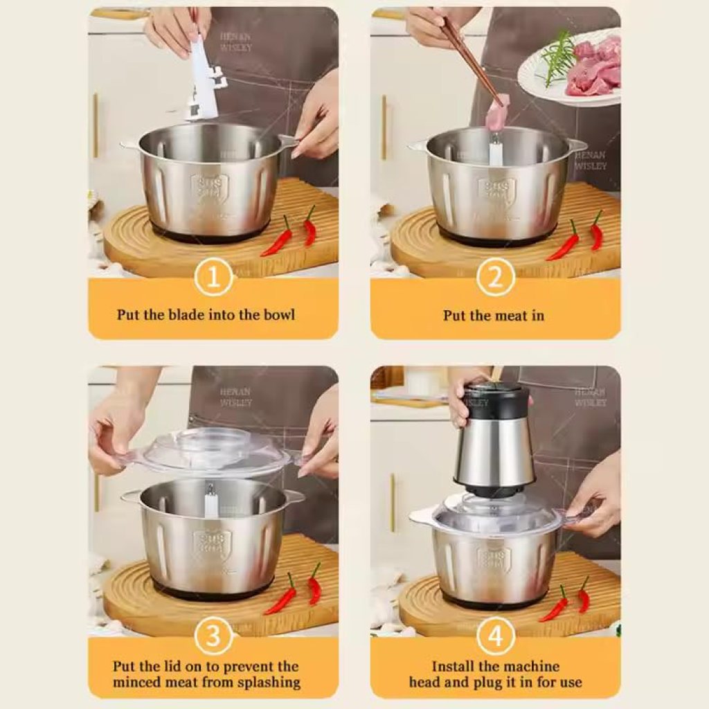 Stainless Steel Meat Grinder (2 Ltr) Kitchenware