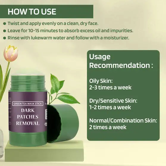 Dark Patches Removal Green Tea Mask Stick (40 g)