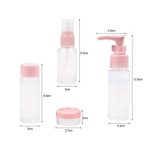 Bottles for Cosmetic and Travel Toiletries with Storage Bag