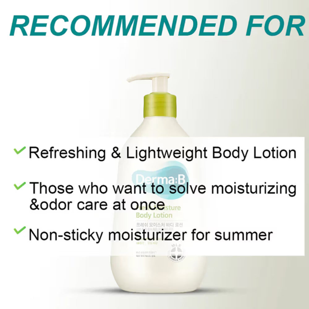 Derma B Fresh Moisture Body Lotion (400ml)