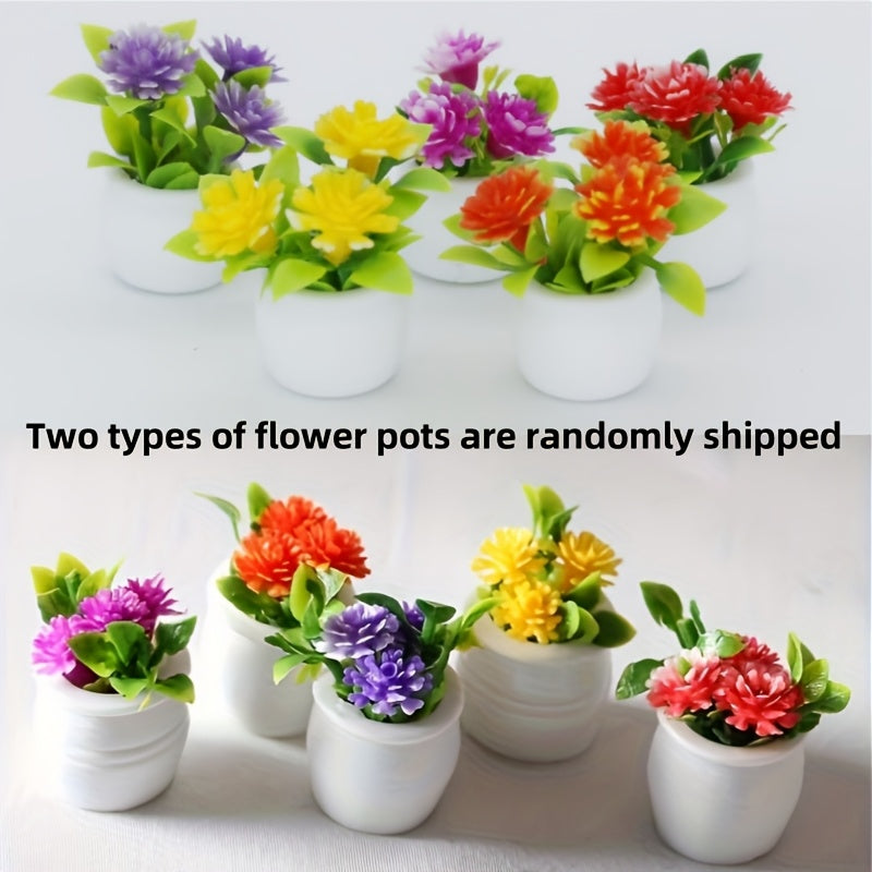 Miniature Potted Plants (5pcs/set) - Colorful, Perfect for Halloween and Christmas Gift : US.