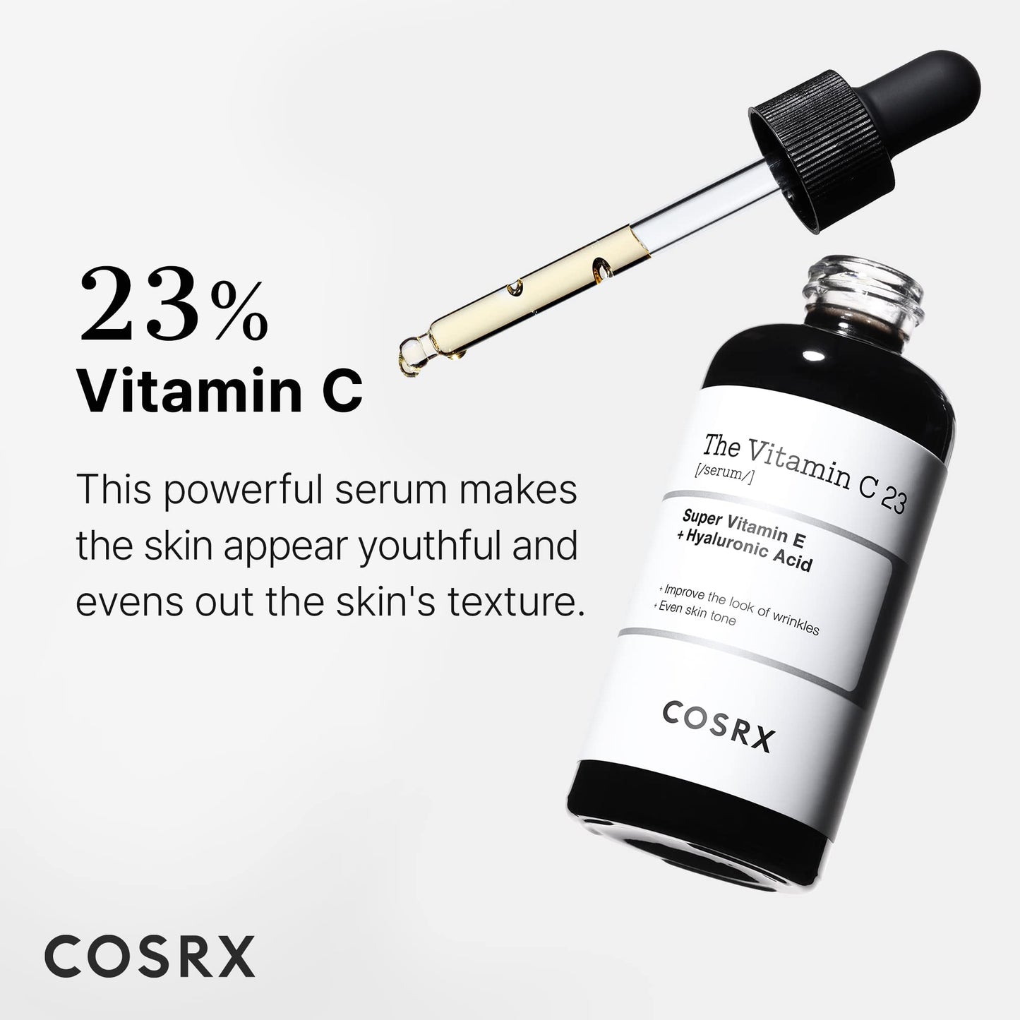 COSRX Pure Vitamin C 23% Serum with Vitamin E & Hyaluronic Acid, 20ml