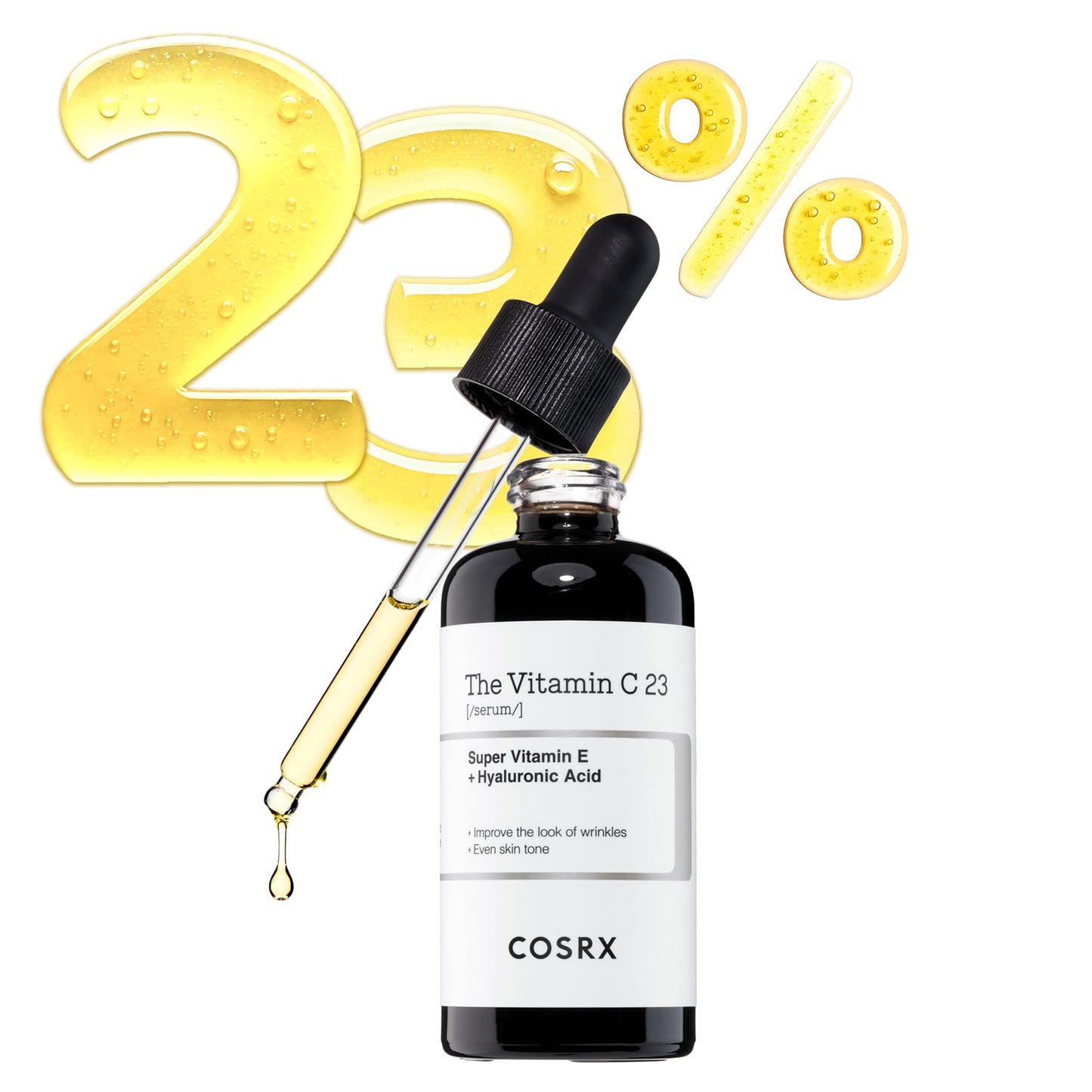 COSRX Pure Vitamin C 23% Serum with Vitamin E & Hyaluronic Acid, 20ml