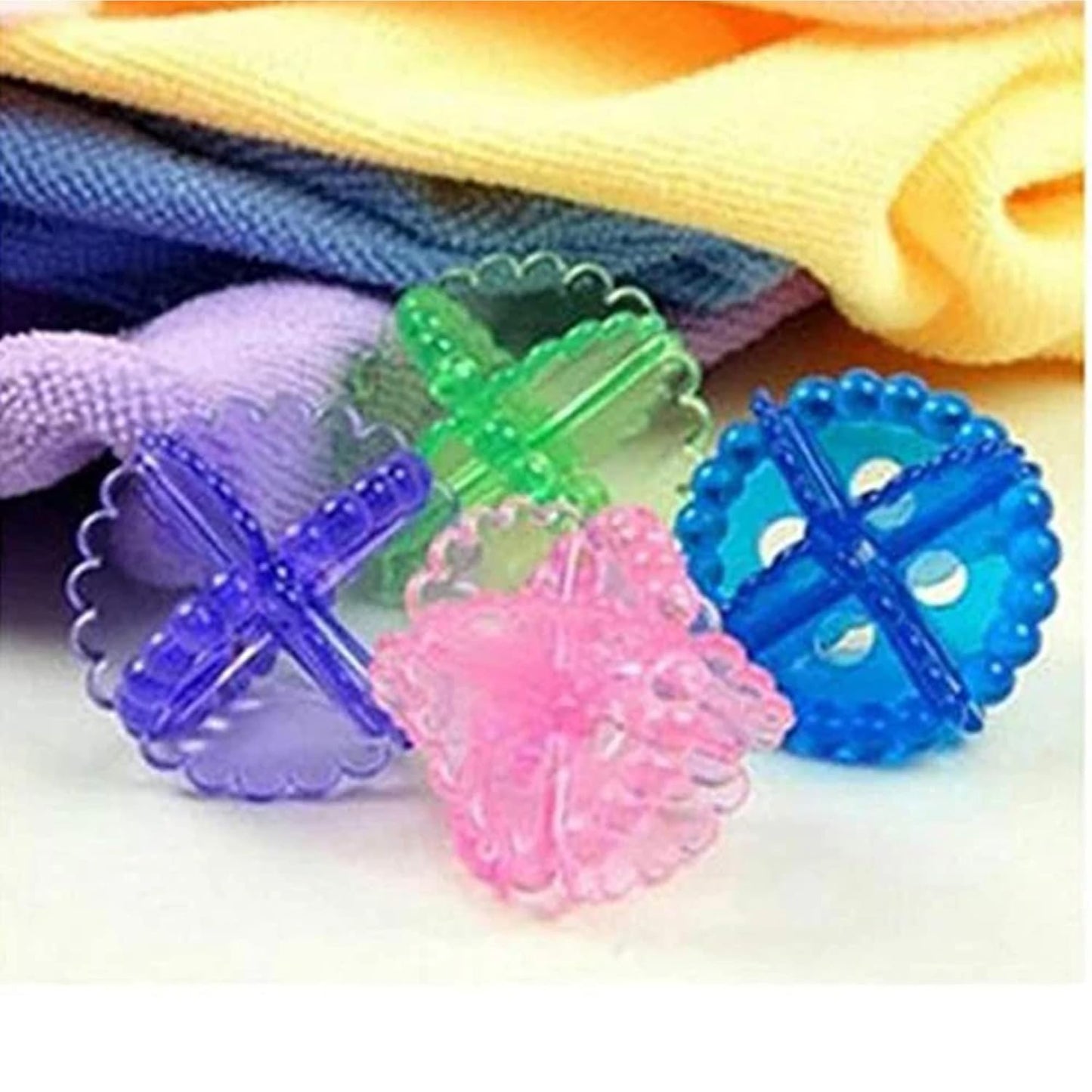 Laundry Washing Ball for Washing Machine & Cleaning (Pack of 4 - Color may vary)