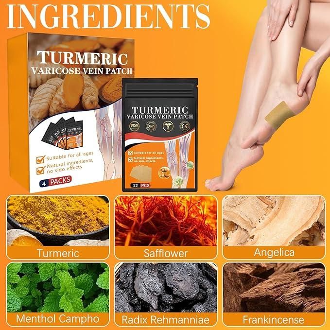 Turmeric Vericose Vein Patch (Pack of 10) : DRC