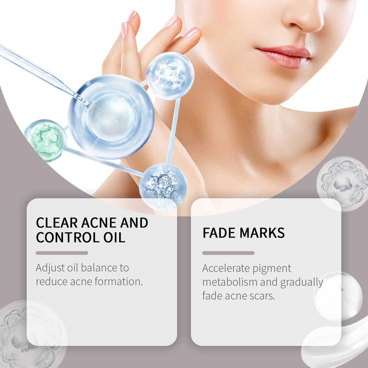 Acne Care Set Brightening Skin Gentle Moisturizing Repair Skin Moisturizing facial set