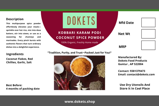 Coconut Spice Powder / Kobbari Karam