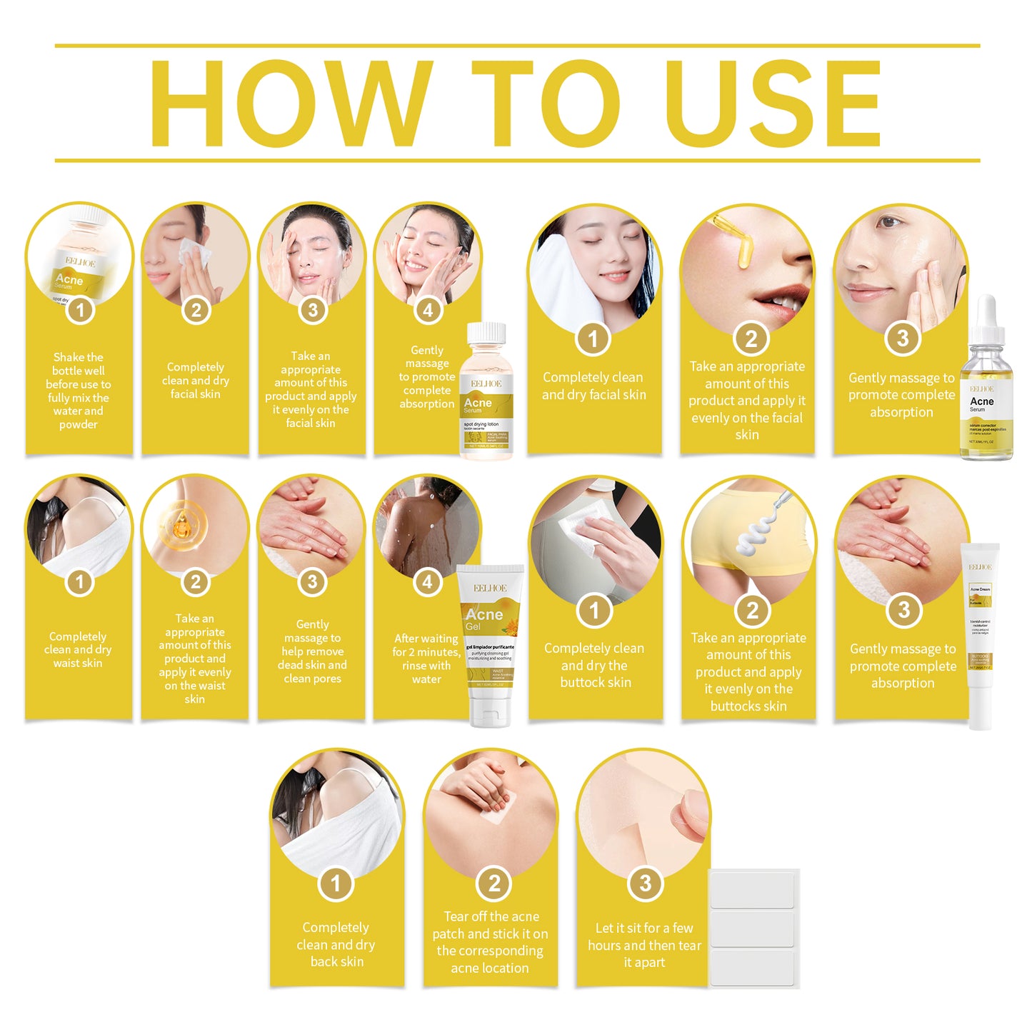 Acne Skin Care Set Skin Care For Acne Skin Is Suitable For Moisturizing And Beautify Soft Skin