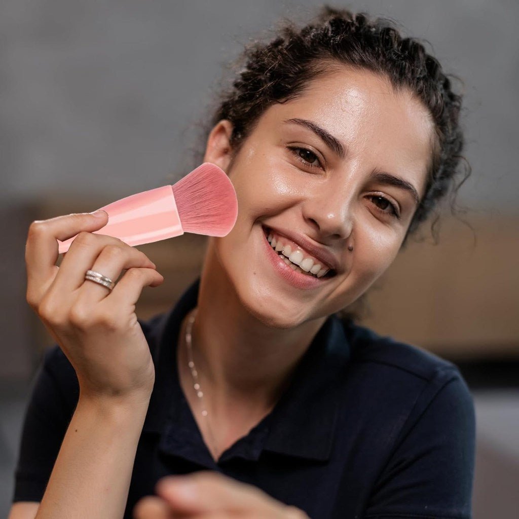 Makeup Brush Set With Mirror Case Beauty Products.