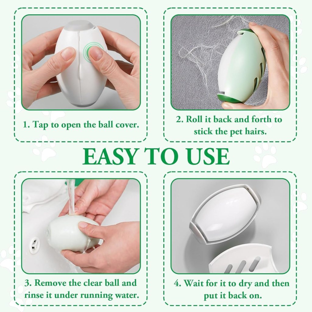 Reusable Lint Roller Ball Durable Washable Lint Catcher