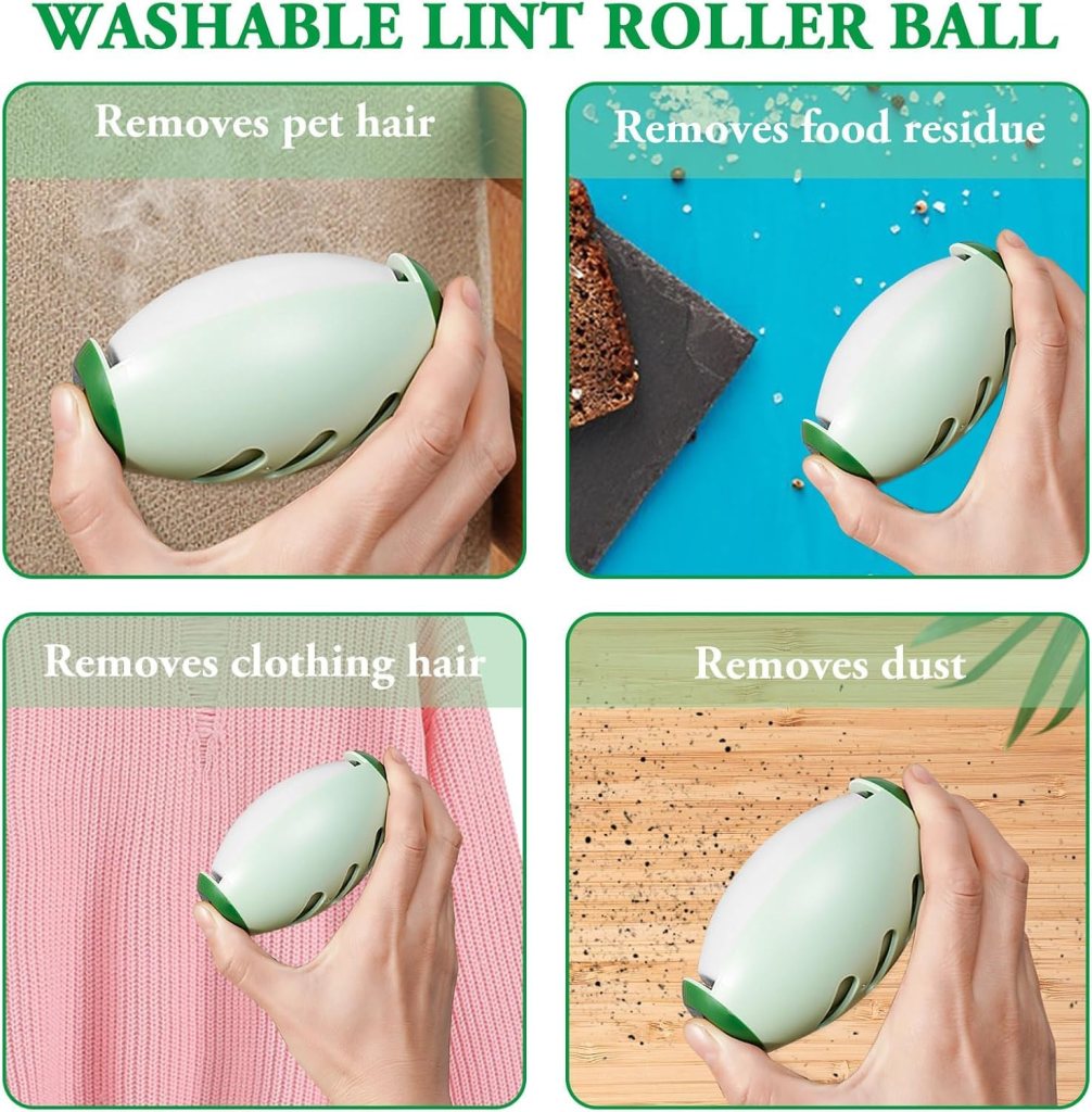 Reusable Lint Roller Ball Durable Washable Lint Catcher