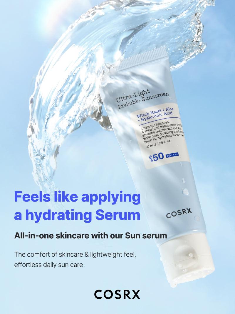 Cosrx Ultra-Light Invisible Face Sunscreen SPF50 PA++++ (50ml)