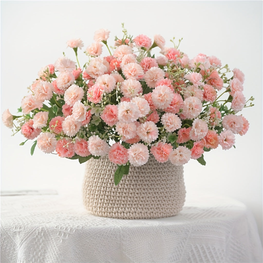 Artificial Flowers, 1pc, 20 Heads Artificial Flowers, Fake Hydrangeas, Wedding Flowers For Home Hotel Decorations Valentine's Day Gifts Birthday Gifts, Teacher Appreciation Gifts, Graduation For Teacher.