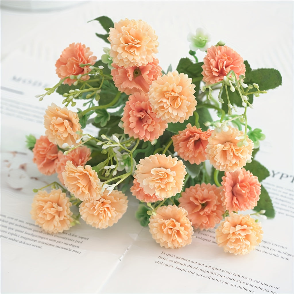 Artificial Flowers, 1pc, 20 Heads Artificial Flowers, Fake Hydrangeas, Wedding Flowers For Home Hotel Decorations Valentine's Day Gifts Birthday Gifts, Teacher Appreciation Gifts, Graduation For Teacher.