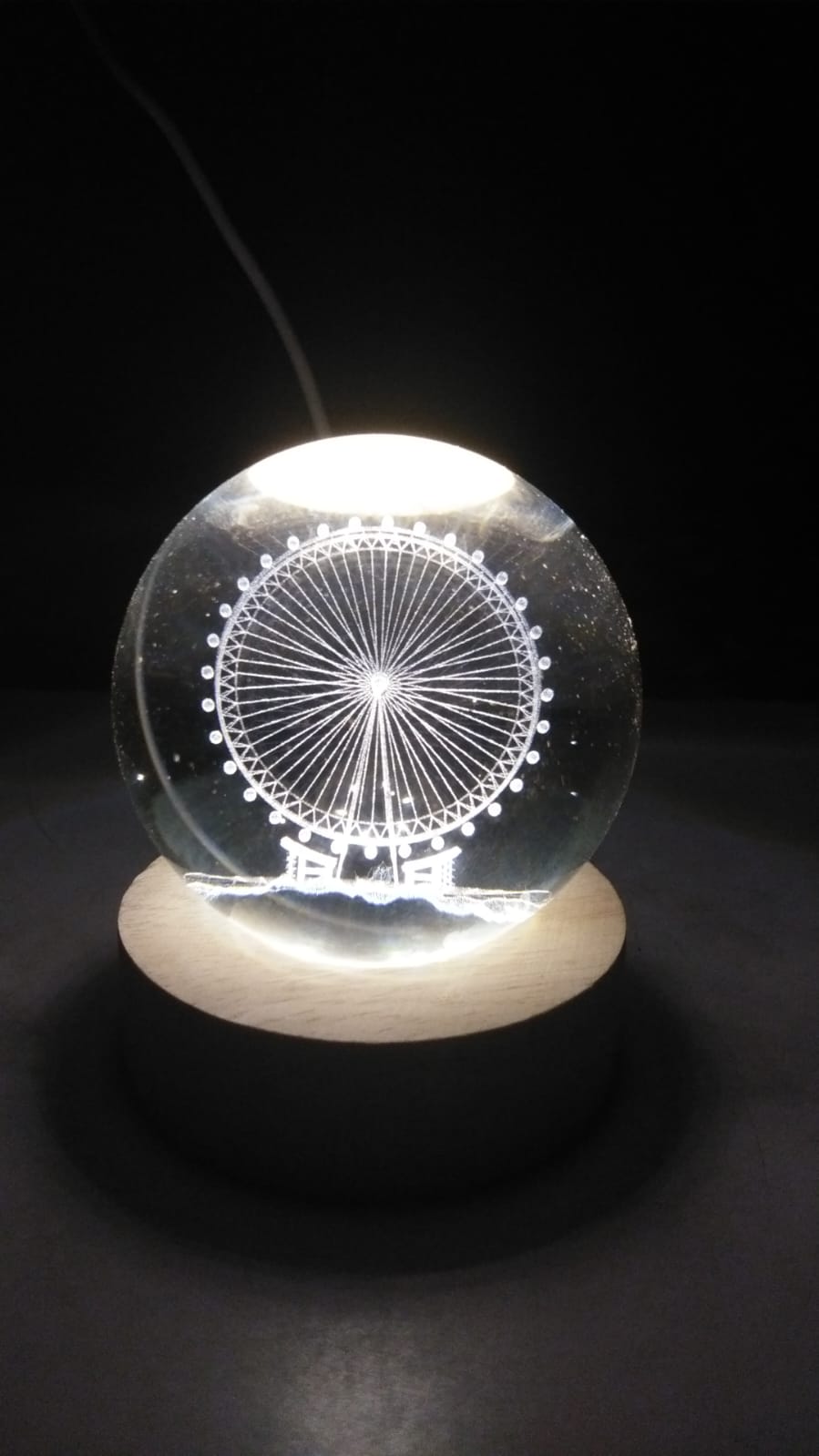Crystal Ball (3D) Night Lamp Home