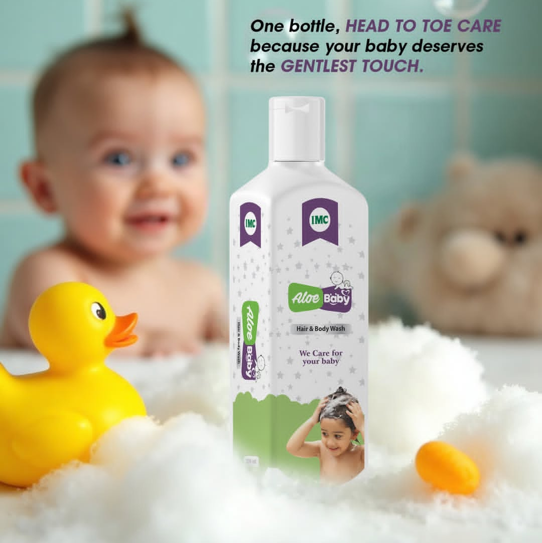 Aloe Baby Hair & Body Wash (200 ml) - Dokets Shop