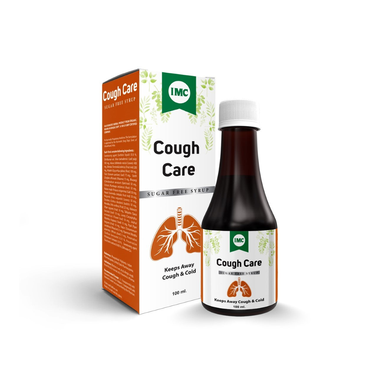 Cough Care Sugar Free Syrup (100 ml) - Dokets Shop