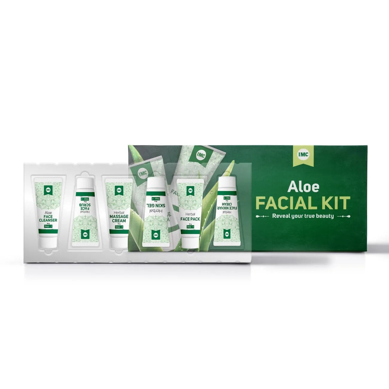 Aloe Facial Kit (Set Of 6 Pcs)