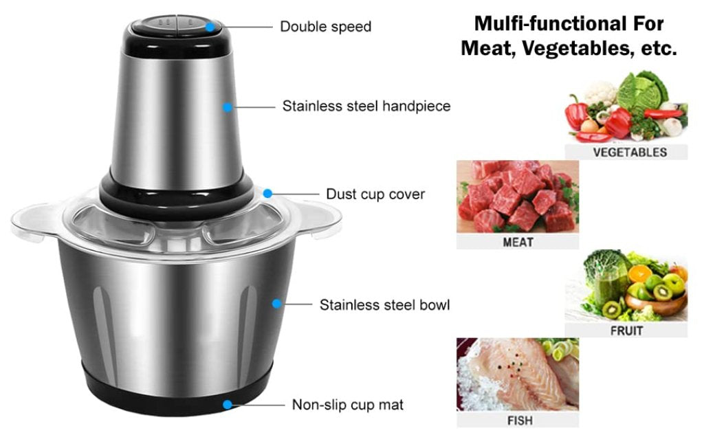 Stainless Steel Meat Grinder (2 Ltr) Kitchenware