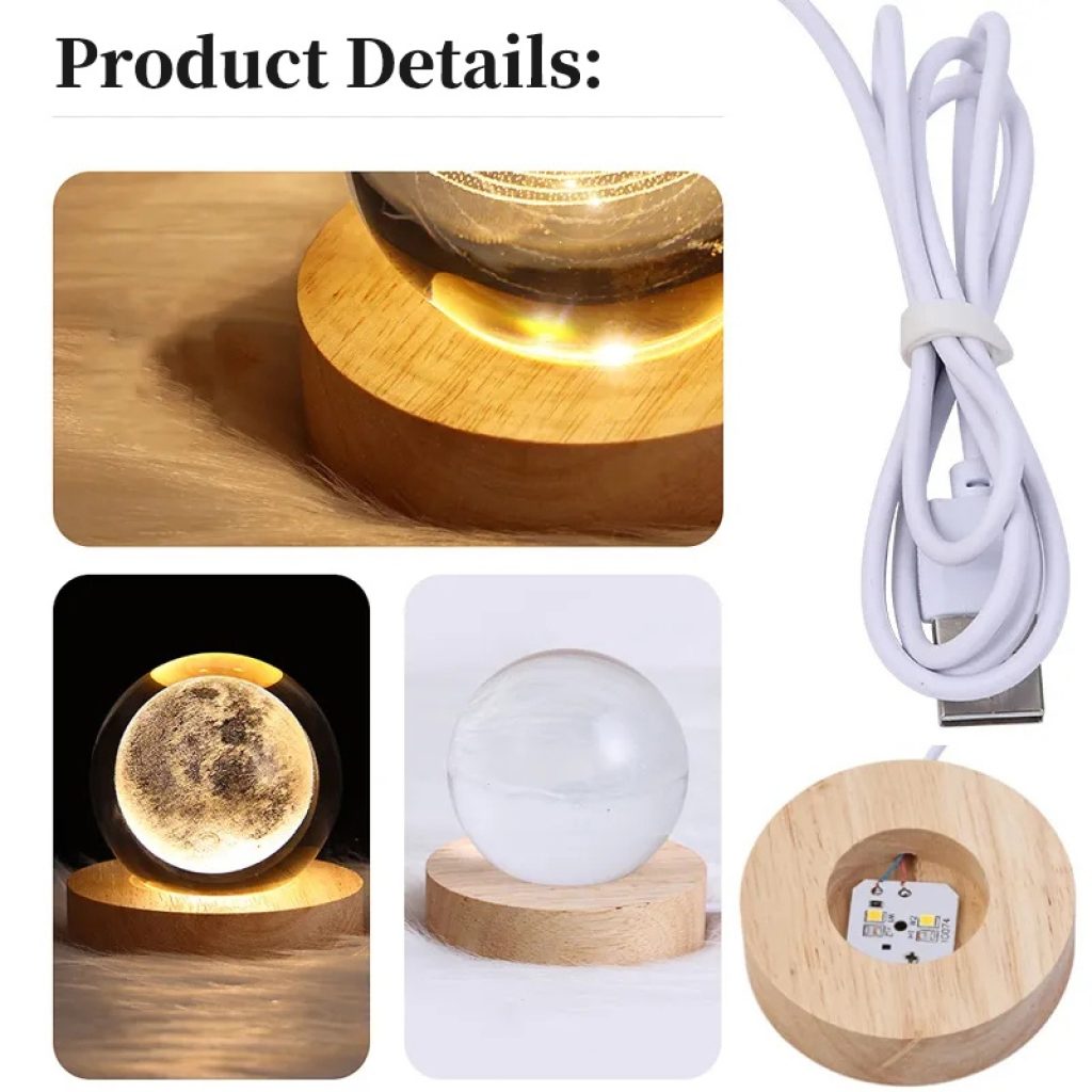 Crystal Ball (3D) Night Lamp Home
