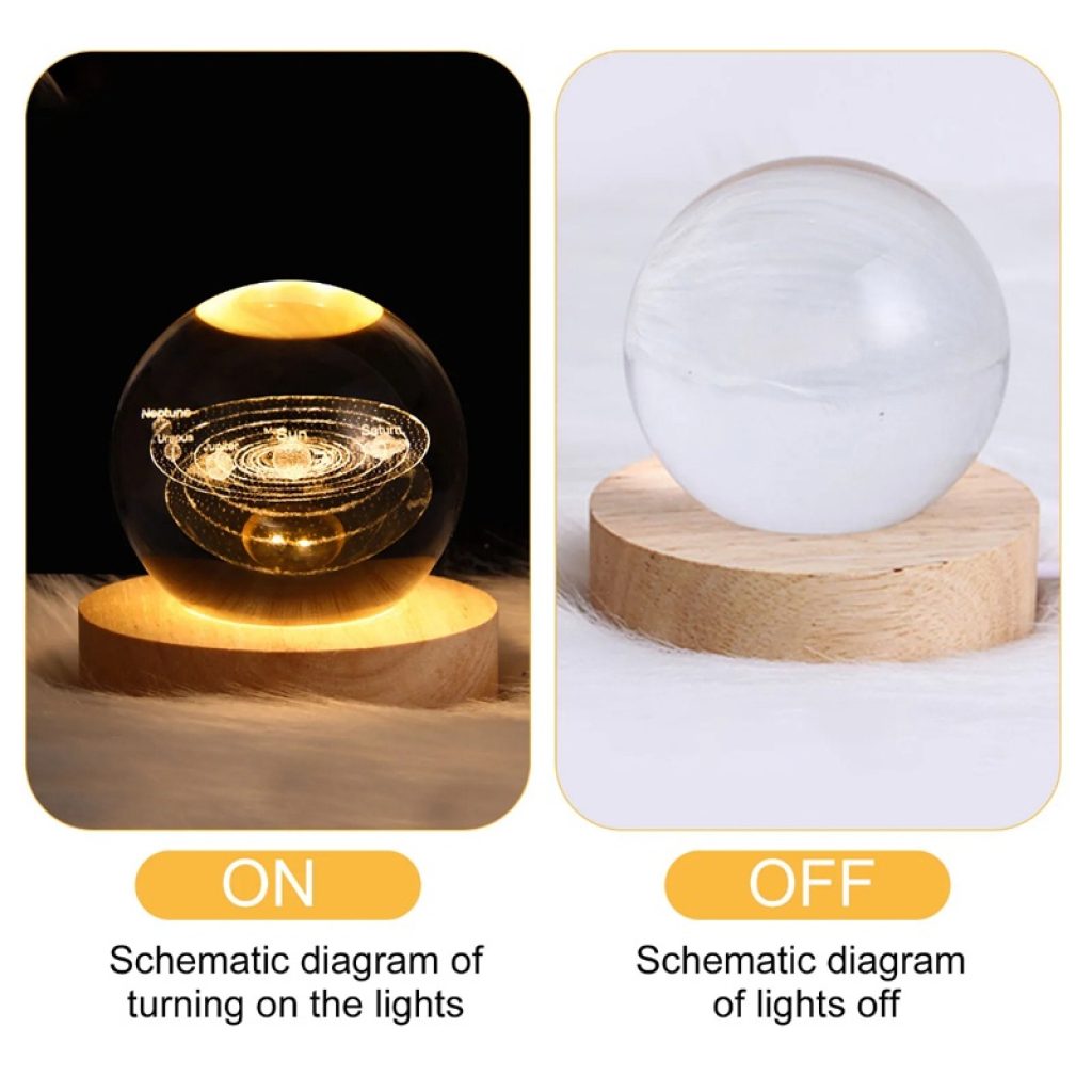 Crystal Ball (3D) Night Lamp Home