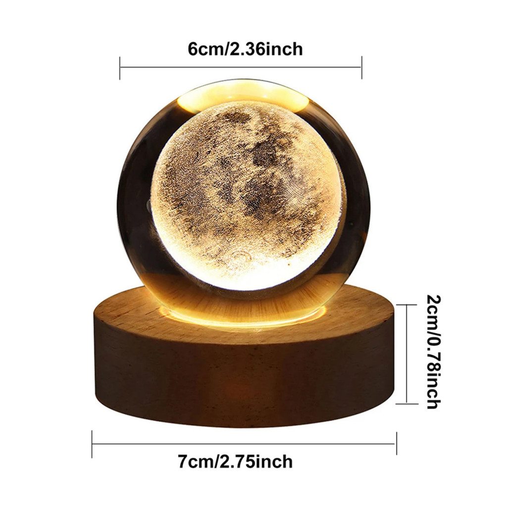 Crystal Ball (3D) Night Lamp Home