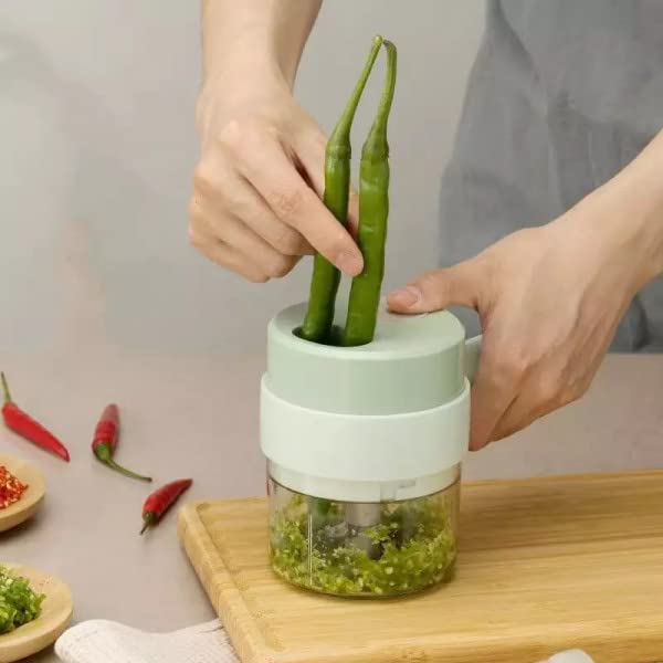 Vegetable Electric Food Chopper (4 in 1 Handheld) - Dokets Shop