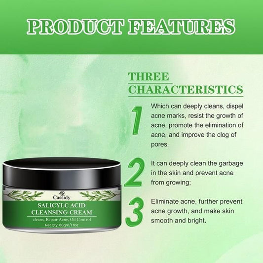 CASSIDY Salicylc Acid Cleansing Cream, 60gm (Pack Of 1) : DRC