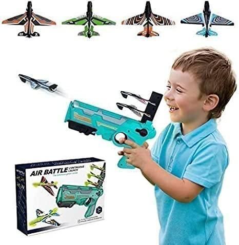 Airplane Launcher Toy Gun with Foam Glider - Dokets Shop