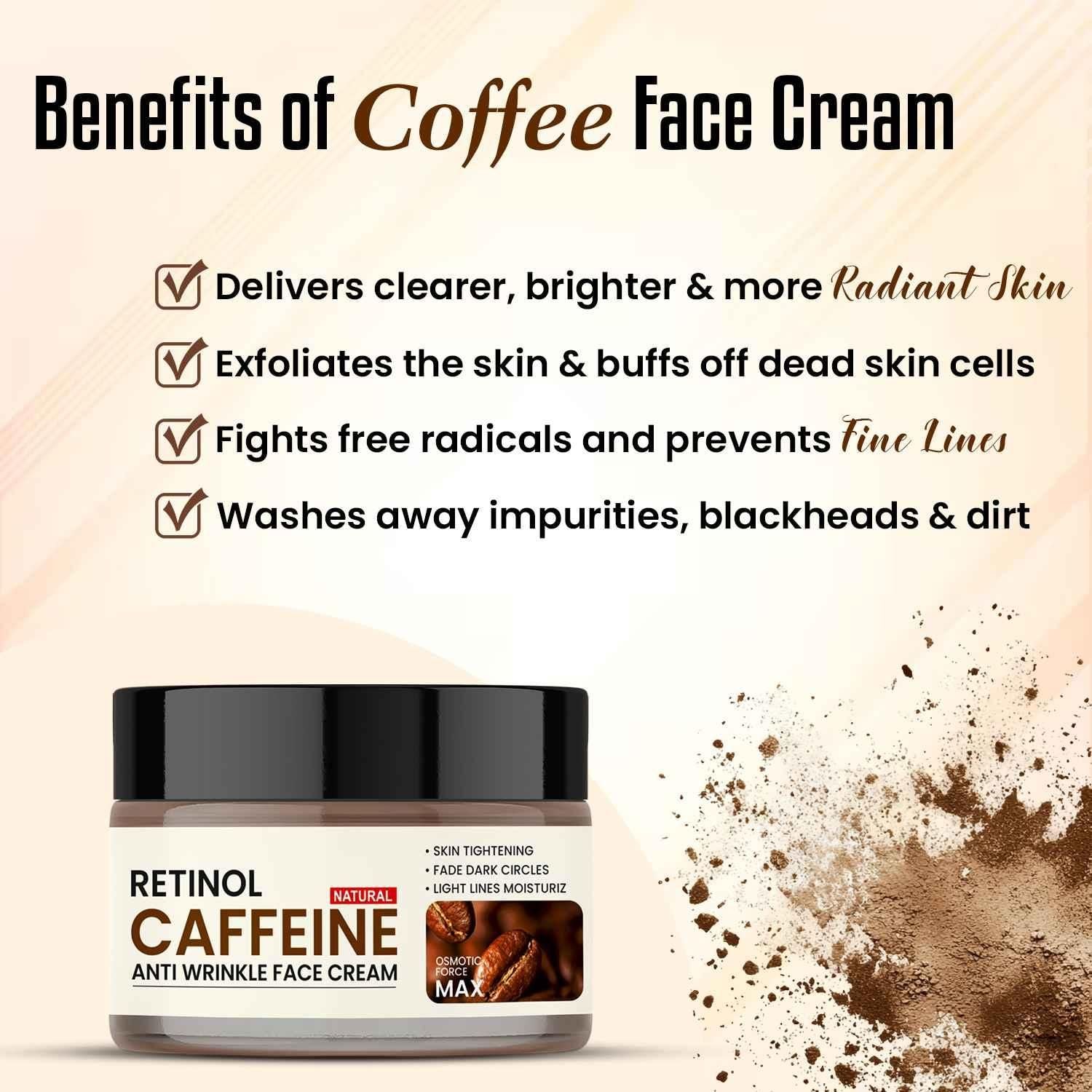 Retinol Caffeine Anti Wrinkle Face Cream : DRC