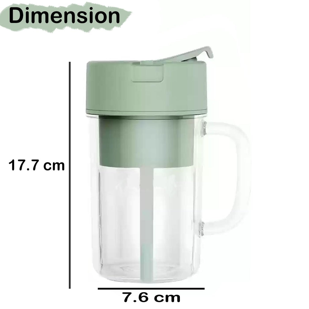 Portable Blender For Juices/Smoothies/Cold Coffee | 420 ml | USB Rechargeable | 1500mAh Battery Mini Juicer Blender- 1 Pcs