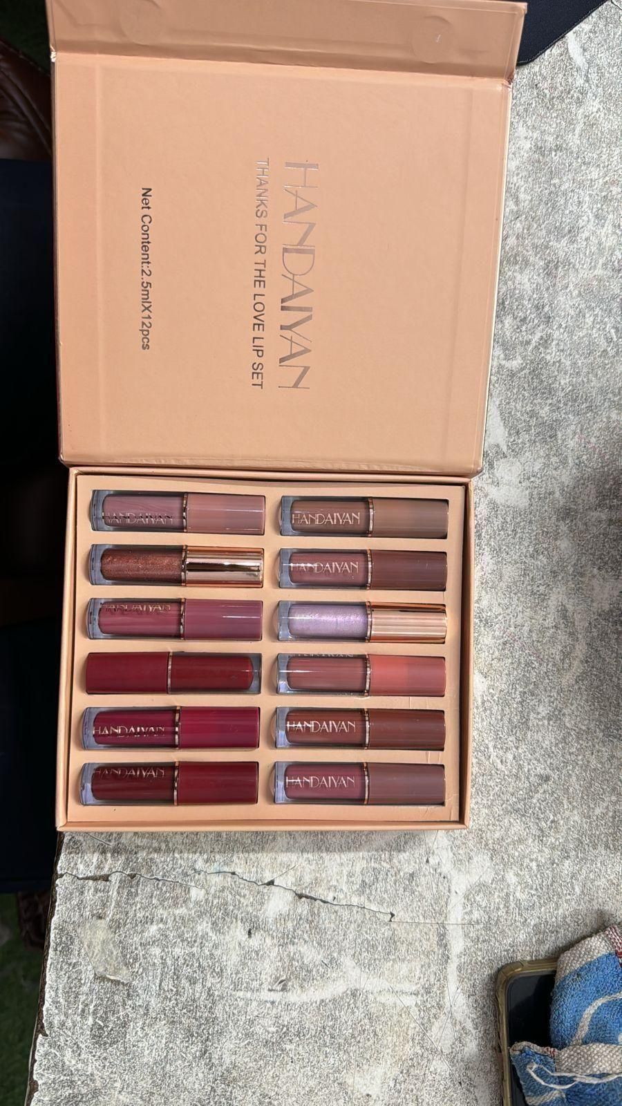 Velvet Matte Liquid Lipstick Set 12 Pcs