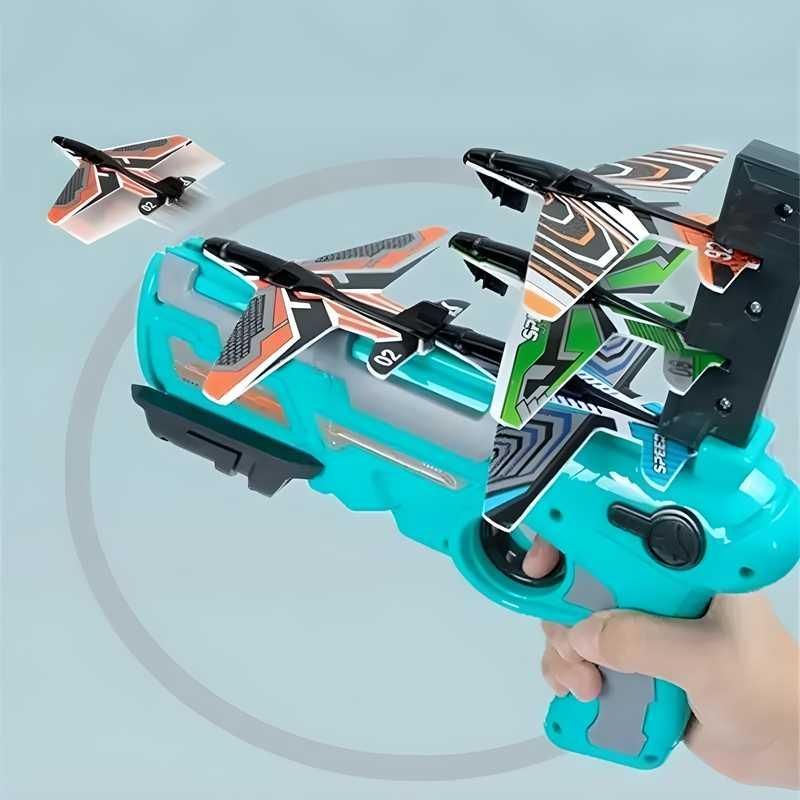 Airplane Launcher Toy Gun with Foam Glider - Dokets Shop