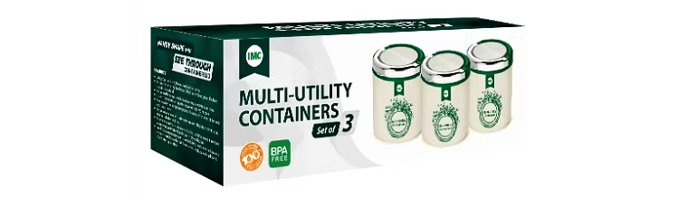 Multi Utility Containers (Set Of 3 Pcs)