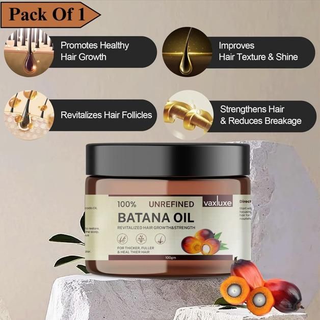 Vaxluxe Batana Oil - Revitalized Hair Growth & Strength 100g (Pack Of 1) : DRC