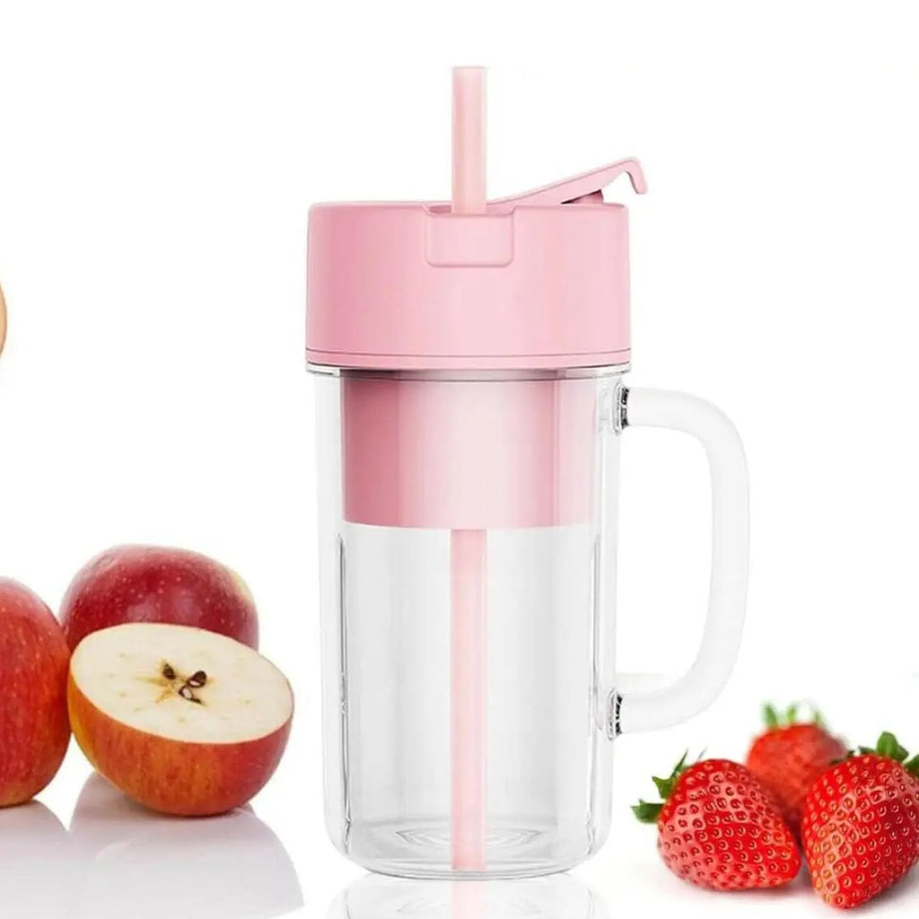 Portable Blender For Juices/Smoothies/Cold Coffee | 420 ml | USB Rechargeable | 1500mAh Battery Mini Juicer Blender- 1 Pcs
