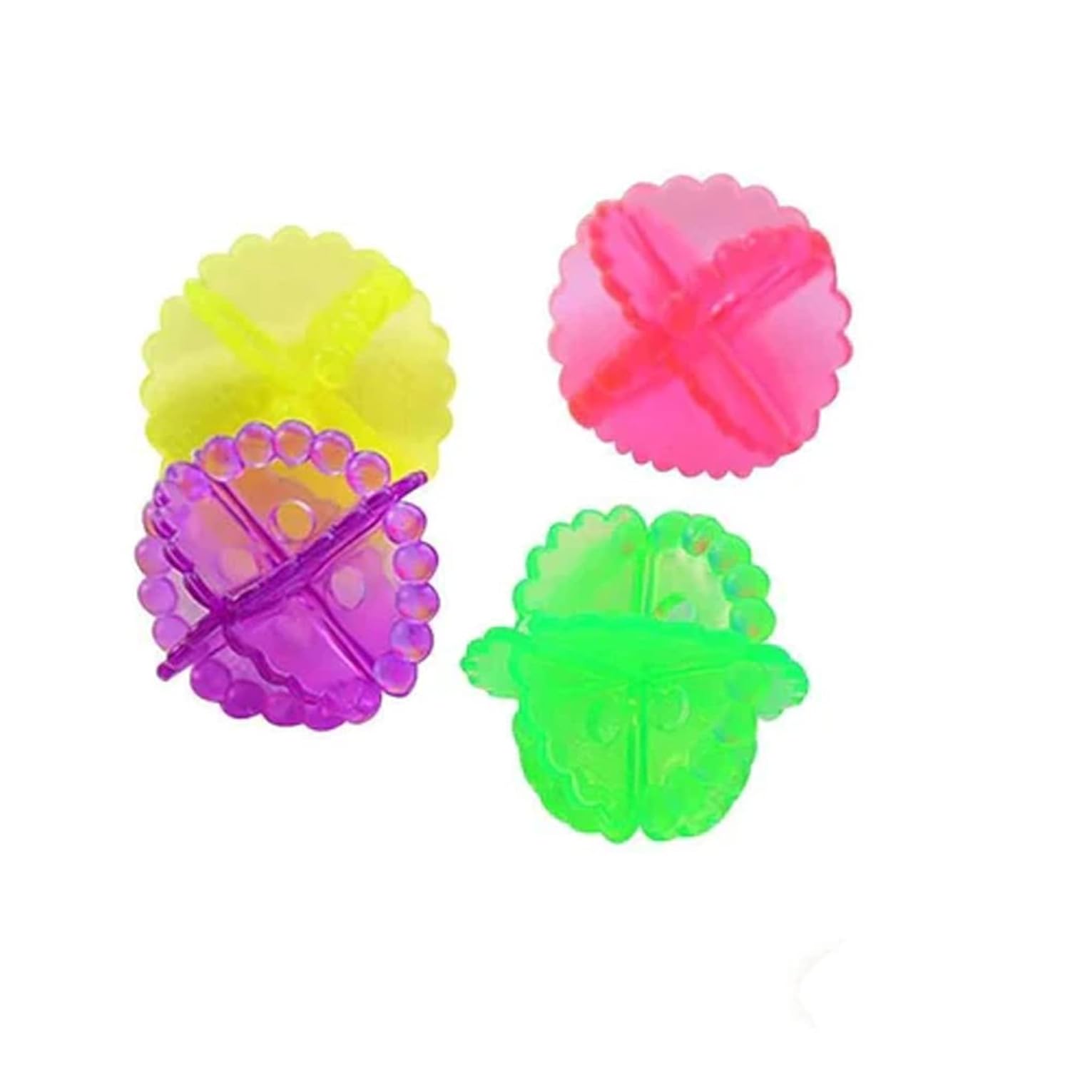 Laundry Washing Ball for Washing Machine & Cleaning (Pack of 4 - Color may vary)