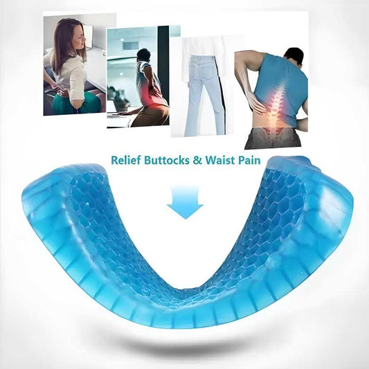 Gel Orthopedic Seat Cushion for Office Chair, Wheelchair, or Home Rubber Cushion for Back Pain: DRC - Dokets Shop