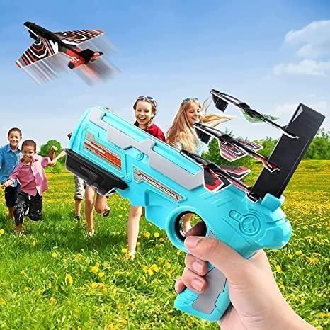 Airplane Launcher Toy Gun with Foam Glider - Dokets Shop