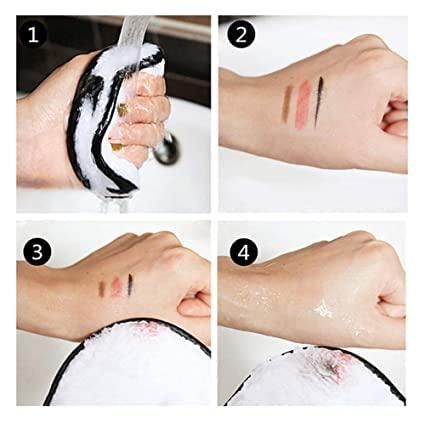 Microfiber Reusable Makeup Removal Sponge Pads For Deep Cleansing (Pack of 3) : DRC