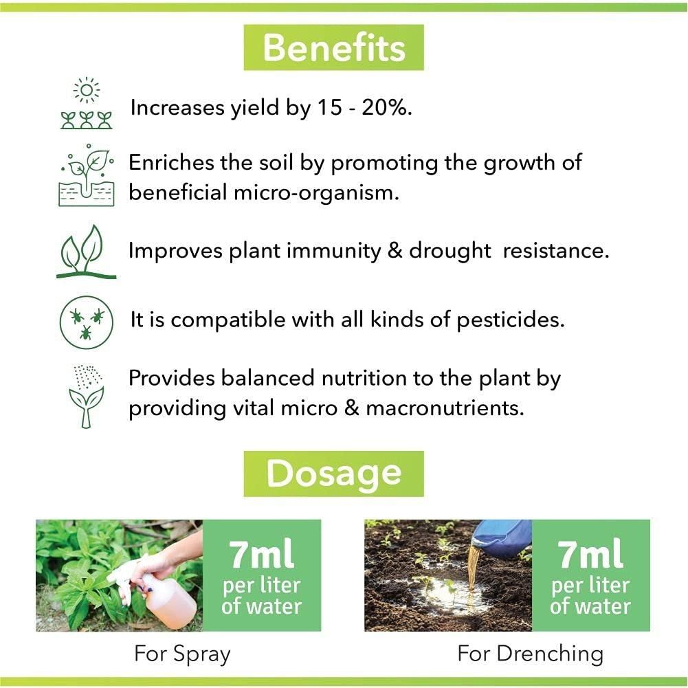 Plant Boost Liquid Biofertilizer for All Crops,Organic (Pack of 4) : DRC