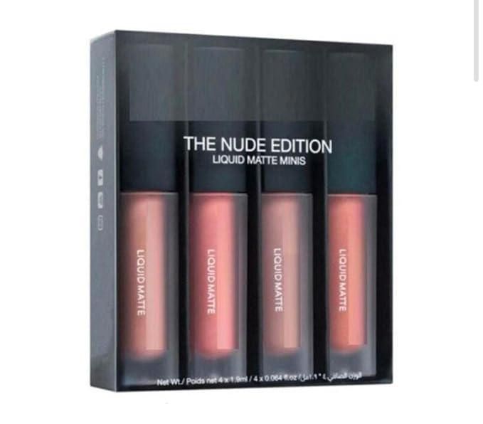 Nude Red Edition Different Shades Liquid Lipstick Set of 4 (16 ml)