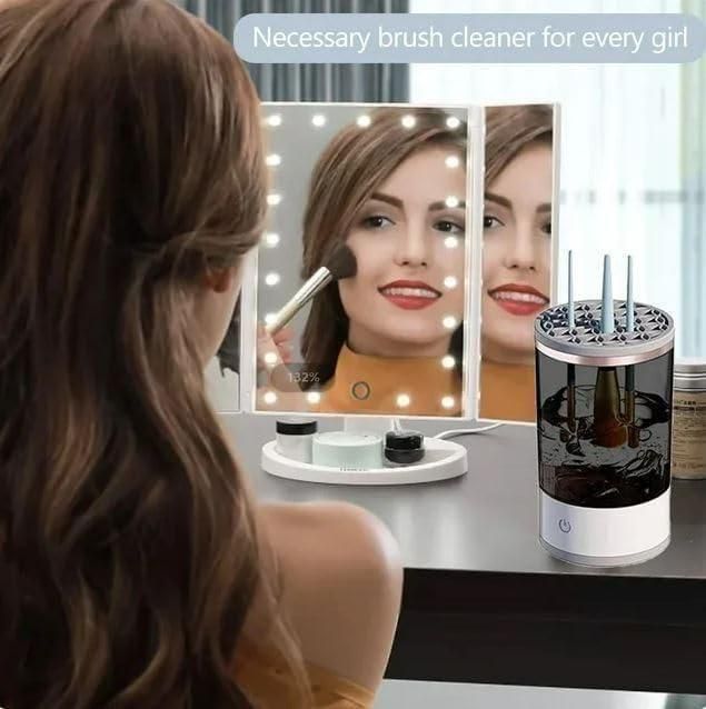 Make Up Brush Cleaner,Electric Brush Cleaner, USB Rechargeable Automatic Deep Cosmetic Cleaning Device : DRC