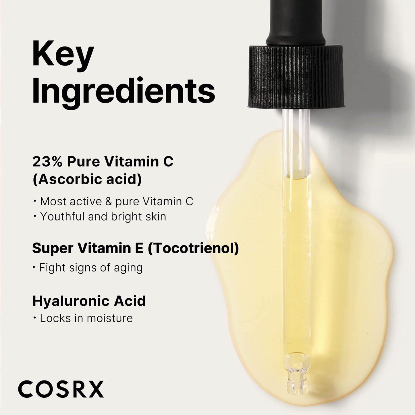 COSRX Pure Vitamin C 23% Serum with Vitamin E & Hyaluronic Acid, 20ml