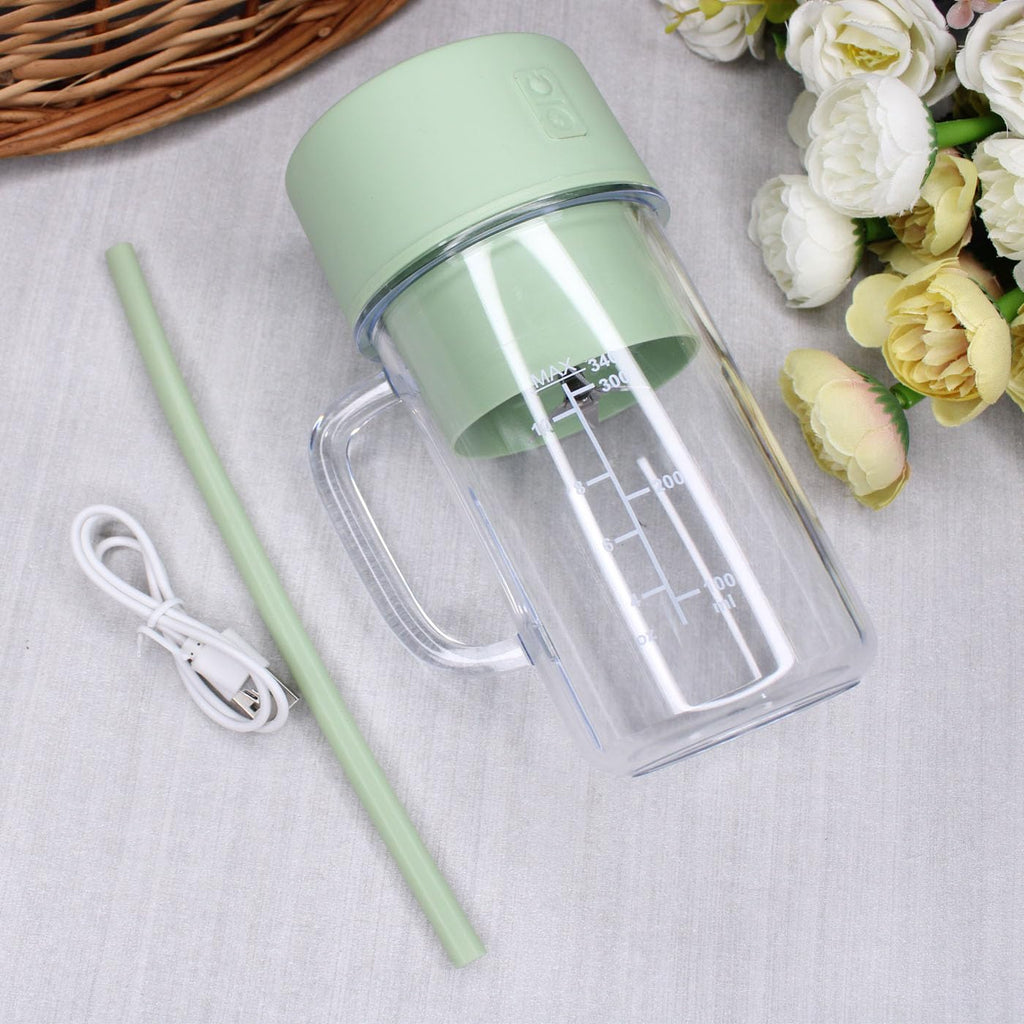 Portable Blender For Juices/Smoothies/Cold Coffee | 420 ml | USB Rechargeable | 1500mAh Battery Mini Juicer Blender- 1 Pcs