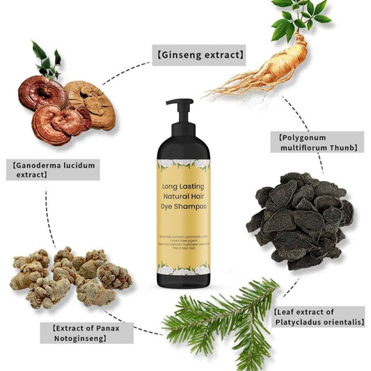 Long Lasting Natural Hair Dye Shampoo 100ML (Pack of 2): DRC - Dokets Shop